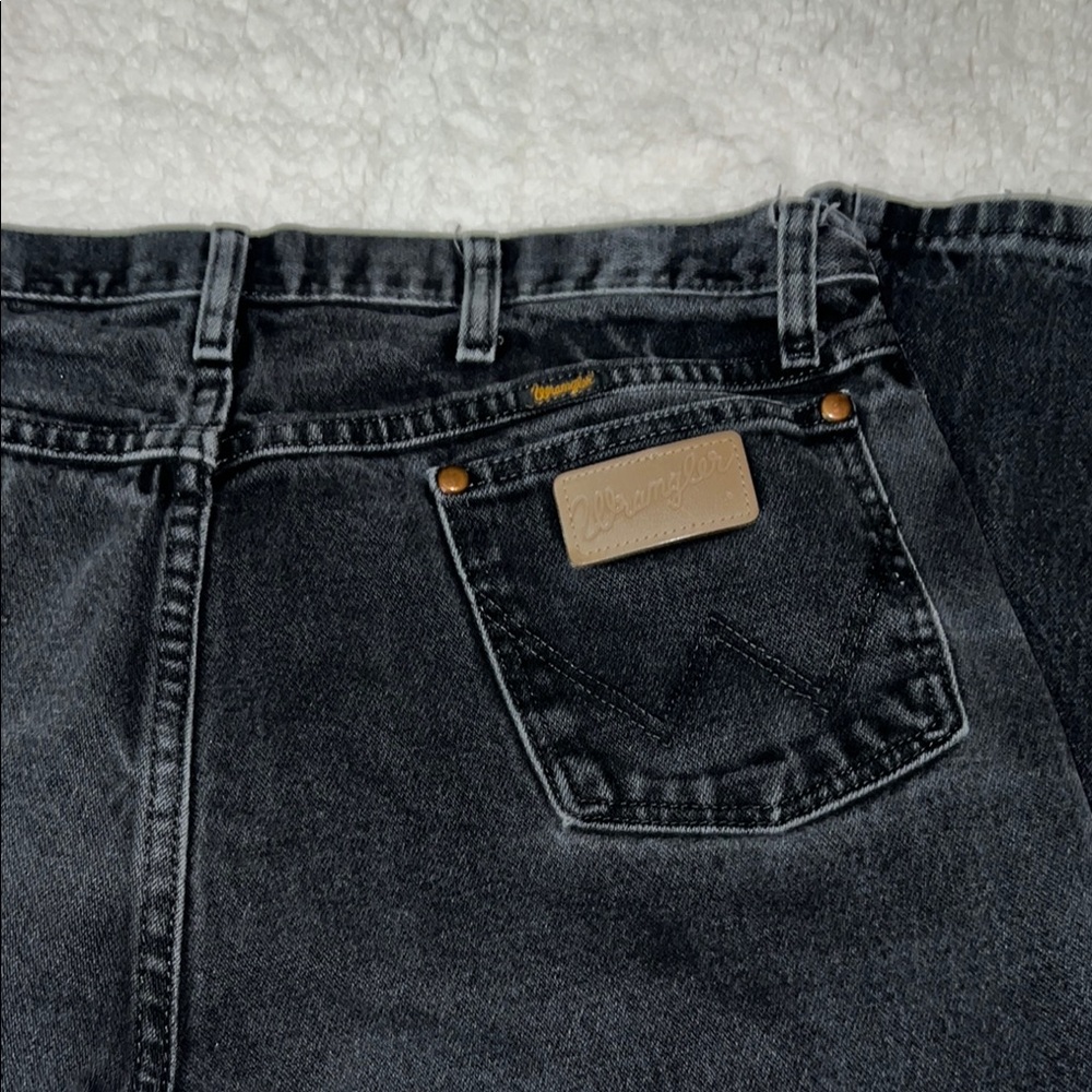Men’s Wrangler Black Bootcut Jeans Classic Style‎